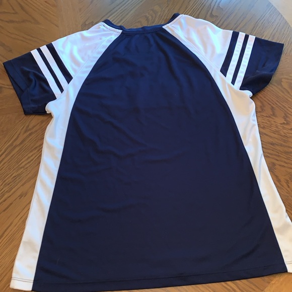 Seattle Seahawks Majestic Fan Fashion Sequined Navy White TShirt XXL - Picture 4 of 4